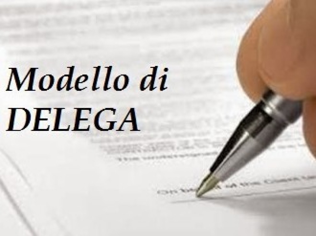 MODULO  DELEGHE SCUOLA INFANZIA E PRIMARIA